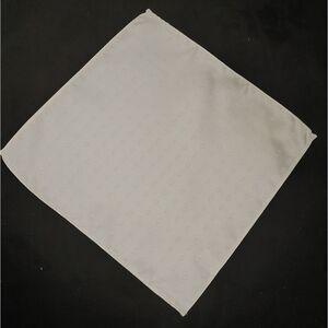ALLURE MEN'S MULTI-DOT POCKET SQUARE IVORY/WHITE.